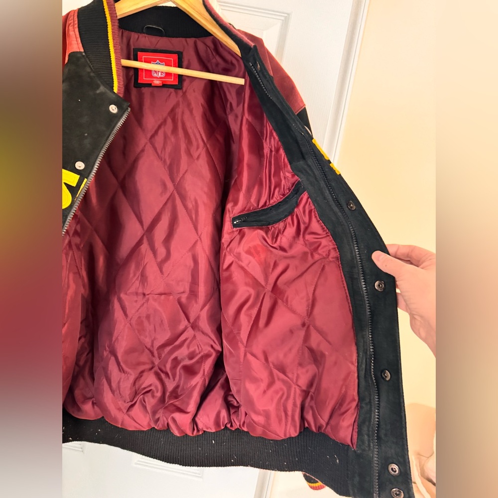 Washington Redskins Leather Vintage Medium NFL G-III NFL Bomber - Picture 11 of 16
